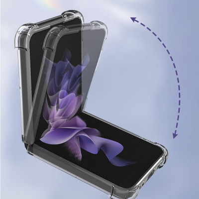 Ốp lưng Trong Suốt dành cho Samsung Galaxy Z Flip 4 Chống Sốc, Chống Ố Vàng - Hàng chính hãng