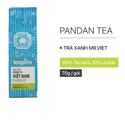 Trà lá dứa Teapins For Local 70g - Pandan Leaf Tea