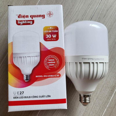 Đèn LED bulb công suất lớn Điện Quang ĐQ LEDBU12 bầu kín - công suất 20W/30W/40W - ánh sáng trắng/vàng