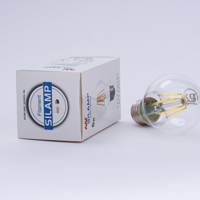 BÓNG ĐÈN LED EDISON TRÒN A60 ĐUI E27 CÔNG SUẤT 6W