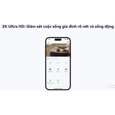 Camera IP wifi trong nhà quay quét MEARI S1 Plus 3M, Đàm thoại 2 chiều, phát hiện chuyển động và dáng người, có cổng LAN - Hàng chính hãng