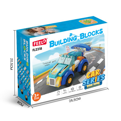 FEELO - 2318 - Xe đua thành phố lắp ráp (64 Chi Tiêt)