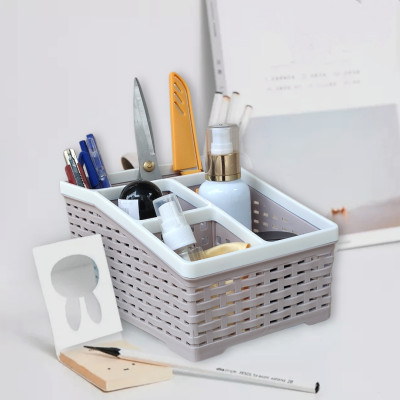 Khay đựng mỹ phẩm nhiều ngăn - khay đựng bút đồ văn phòng kiểu dáng hàn quốc đẹp tiện lợi