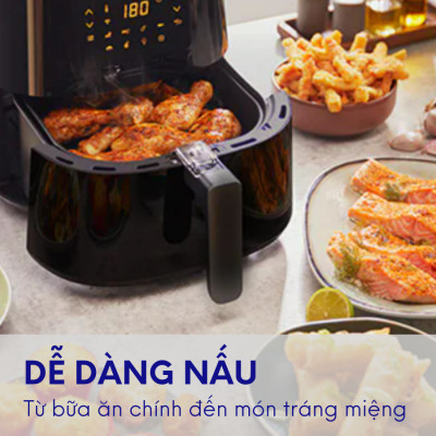 Nồi Chiên Không Dầu Điện Tử Philips NA230/00 6.2 lít [HÀNG CHÍNH HÃNG] 