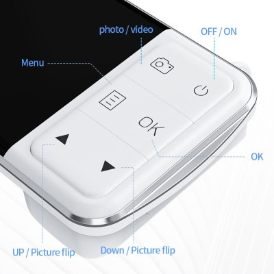 Camera Nội Soi Tai Mũi Họng C02 3.9mm Màn Hình 4.5 Inch LCD Kỹ Thuật Số Hỗ Trợ Chụp Nhanh Và Quay Video 1080P - Hàng Nhập Khẩu