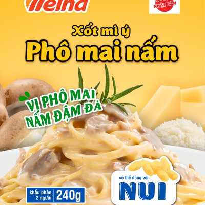 Combo 3 Gói Xốt Mì Ý Nisshin Hương Vị Phô Mai Nấm - Nisshin Seifun Welna Shop