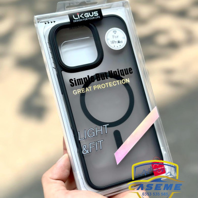 Ốp lưng dành cho iPhone 16 Pro Max, iPhone 16 Pro, iPhone 16 Plus, iPhone 16 hiệu LIKGUS light & fit nhám đen viền màu, chống vân , chống sốc, hỗ trợ sạc không dây, dày dặn, cao cấp - Hàng chính hãng.