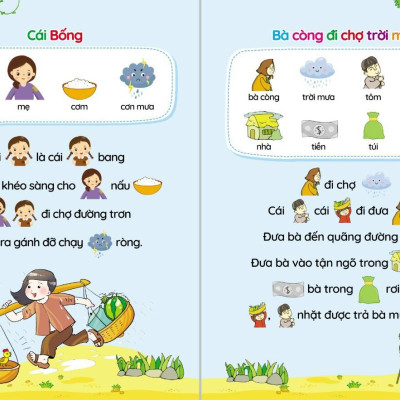 Tủ sách tiềm thức cho bé 0-6 tuổi: Đồng dao - Thơ - Truyện - Câu đố cho bé tập nói, tập đọc (4 quyển) - NTbooks