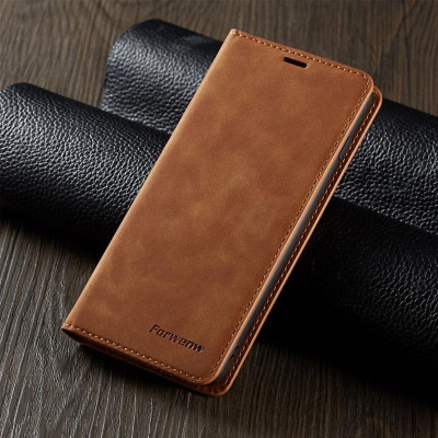 Bao da dạng ví cho Samsung Galaxy A25 có ngăn để thẻ ATM và tiền, may viền - Hàng chính hãng