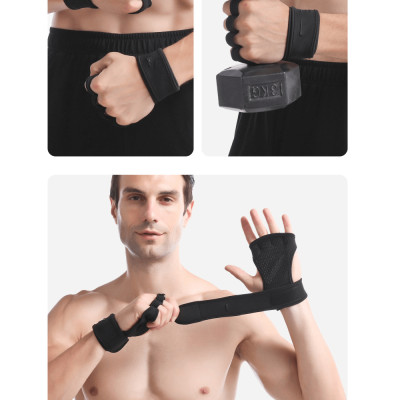 Găng tay tập Gym kết hợp quấn cổ tay chống chai tay GoodFit GF207G