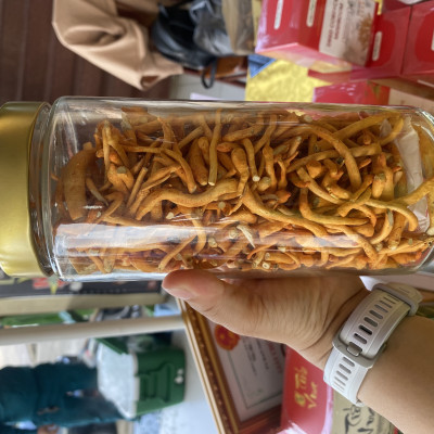 Đông trùng hạ thảo sấy thăng hoa thượng hạng hộp khối lượng 50g thủy tinh bảo vệ sức khỏe, mua 1 tặng hộp 10g, mua 2 tặng 1.