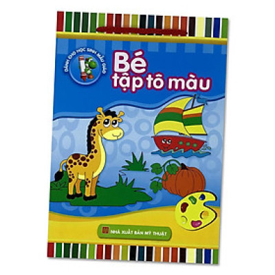 Sách: Combo Bé Tập Tô Màu Dành Cho Học Sinh Mẫu Giáo Túi 8 cuốn - Minh Long
