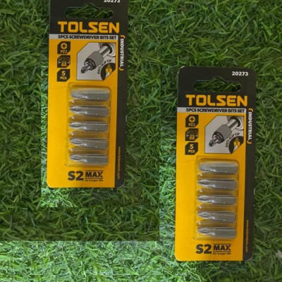 BỘ ĐẦU VÍT + 5 CÁI ( CÔNG NGHIỆP ) PZ2 * 25MM TOLSEN 20273 - HÀNG CHÍNH HÃNG