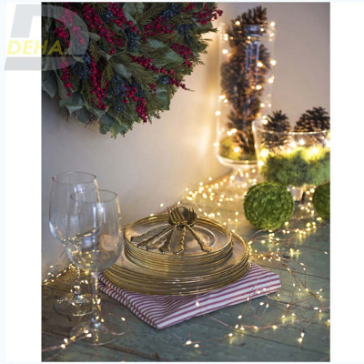 Dây đèn led đom đóm trang trí cắm điện chia nhánh 10 mét mỗi nhánh, không nháy, luôn sáng dây bóng đèn fairy light cao cấp, tinh tế decor phòng, quấn cây, chống nước dùng được ngoài trời ( Tùy chọn màu và chiều dài dây)