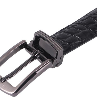 Thắt Lưng Nữ Da Cá Sấu Huy Hoàng HT5201 - Đen