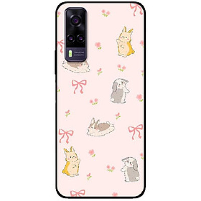 Ốp lưng cho Vivo V23e - Y31 -Y51 - Y55 - Y55s - Y55 2022 - Nơ Và Thỏ - Hàng Chính Hãng