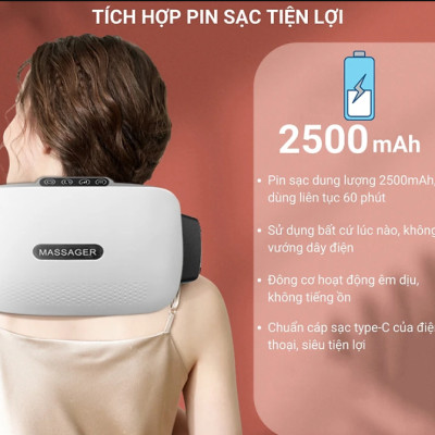 Đai Massage tan Mỡ Bụng MISUKO BM-B45 Đai Rung tan Mỡ Bụng Kết Hợp Nhiều Chế Độ Massage Và Nhiệt Giúp Đánh Tan Mỡ Bụng