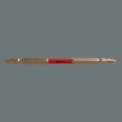 Bộ mũi vít 2 đầu 4 cạnh cao cấp Wera 05344515001 851/23 R BTH 3xPH2x110mm Red BiTorsion dùng trực tiếp máy khoan bắt vít
