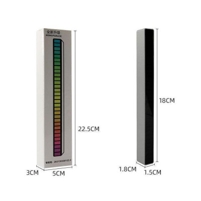 Thanh Đèn Led Cảm Biến Nhạc 18cm Dùng Dây Cắm Trực Tiếp Cực Đẹp Kèm Chân Đế