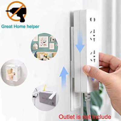 Bộ 10 Giá đỡ ổ cắm điện thông minh treo tường, dụng cụ cố định vật dụng gia đình đa năng, tiện dụng