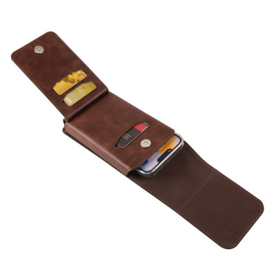 Bao da đựng điện thoại đeo thắt lưng cao cấp đựng vừa các máy từ 5.5 inch cho đến 6.7inch