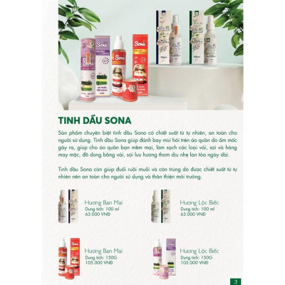 Xả vải khô, xịt thơm quần áo SONA chai 150ml - Khử mùi hôi, làm mềm vải lưu hương suốt 48h