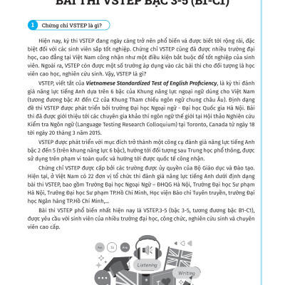 Vstep - Chinh Phục Đề Thi Vstep Bậc Năng Lực Từ B1 Đến C1
(MGB)