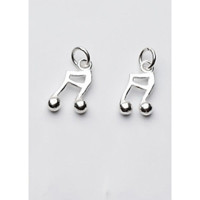 Combo 2 cái charm bạc hình nốt nhạc mặt treo - Ngọc Quý Gemstones