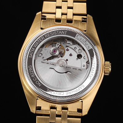 Đồng Hồ Nam Cadisen C8229M1 Chính Hãng Full Box Chống Nước Kính Chống Xước Dây Thép BH 2 Năm Máy Cơ