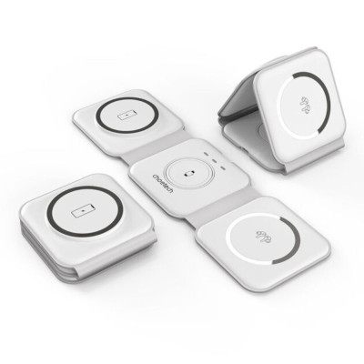 Đế sạc Choetech T588 không dây Mag-safe 3in1 gấp gọn công suất 15w (hàng chính hãng)
