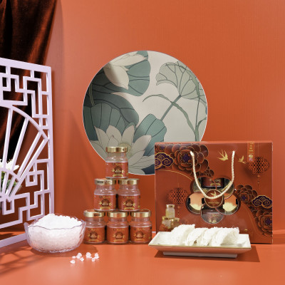 [Hộp 6 Lọ] Nước Yến Sào Chưng Đường Phèn Nhân Việt 30% Yến Hũ 70ml