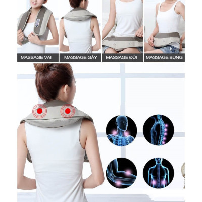 Massage vật lý trị liệu đốt sống cổ lưng vai gáy tặng kèm massage mini