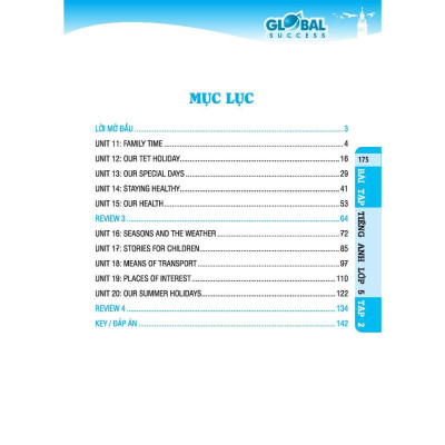 Sách -  Global Success - Bài Tập Tiếng Anh Lớp 5 - Có Đáp Án - Tập 2 - Minh Thắng