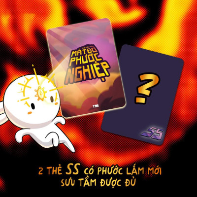 Thẻ Bài Card Bo Góc Collection Thỏ 7 Màu: Mắt Đo Phước Nghiệp (3 Cards Ngẫu Nhiên/Túi)