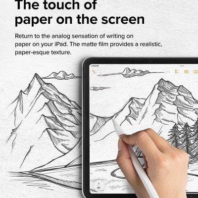 [Combo 2] Dán màn hình dành cho iPad Pro 11″ M4/Pro 13" M4 RINGKE Paper Touch Film - Hàng Chính Hãng
