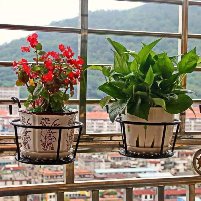 Giỏ Sắt Treo Chậu Cây, Kệ Để Chậu Hoa Cây Cảnh Có Móc Treo Ngoài Ban Công Tiện Lợi - Hàng Loại 1 - Chính Hãng MINIIN