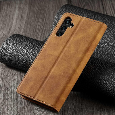 Bao da bò non dạng ví dành cho Samsung Galaxy A54 , A34 , A14 4G , A05 , A05s Hãng Forwenw Có ngăn cài thẻ, ví đựng tiền tiện lợi - Hàng chính hãng