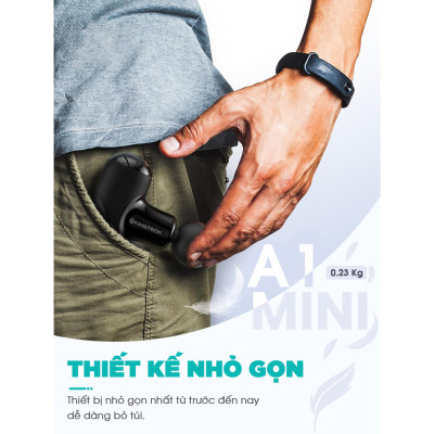 Máy massage Mini Cao Cấp KingTech A1 - Máy Mát Xa Cầm Tay Dùng Động Cơ Không Chổi Than - Hỗ Trợ Mát Xa Chuyên Sâu, Thư Giãn, Giảm Đau, Phục Hồi Cơ Bắp - Quà Tặng Nam Nữ, Sếp, Doanh Nghiệp