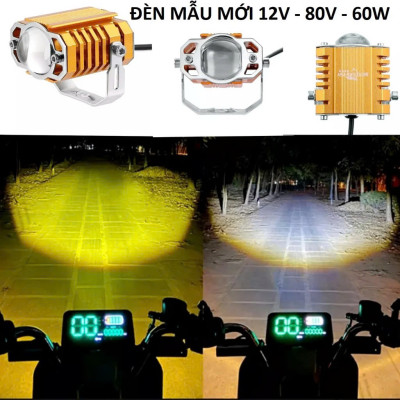Đèn Trợ Sáng Motofish Bi Cầu Lắp Xe Máy Ô Tô Siêu Sáng – Cực Bền, Chống Nước Hiệu Quả