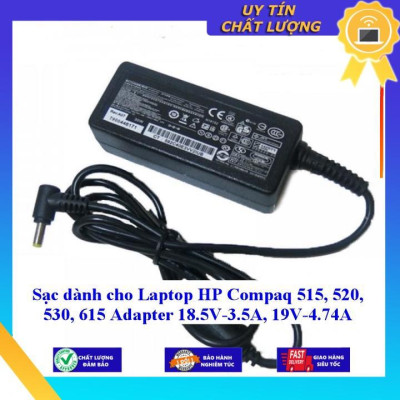 Sạc dùng cho Laptop HP Compaq 515 520 530 615 Adapter 18.5V-3.5A, 19V-4.74A - Hàng Nhập Khẩu New Seal