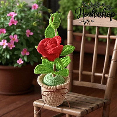 Chậu hoa hồng mini handmade – điểm xinh cho góc làm việc!