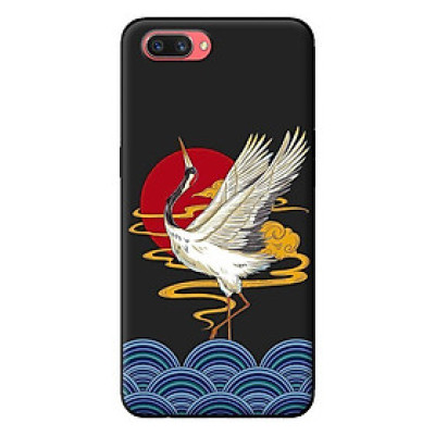 Ốp in cho Oppo A3s Hạc Bay Nền Đen - Hàng chính hãng