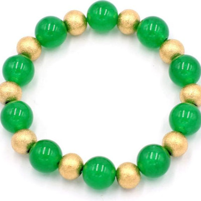 Chuỗi tay thạch anh xanh lá 10 ly VTAXLHVT1 - hợp mệnh Hỏa, mệnh Mộc