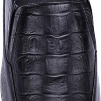 Giày Lười Nam Vân Cá Sấu Huy Hoàng HT7159 - Đen