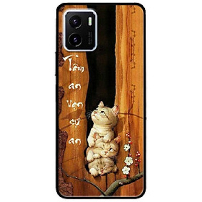 Ốp lưng dành cho Vivo V23 5G / S12 - Vivo Y15s / Y15A mẫu Tâm An Chú Mèo