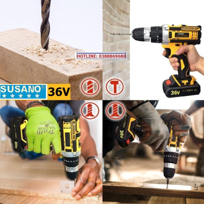 (LOẠI I) Máy Khoan Bê Tông và Bắt Vít 36V