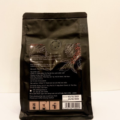 Cà phê Arabica cầu đất, Đà lạt- 100% cà phê nguyên chất dạng rang xay 250 g