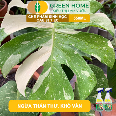 Chế Phẩm Trừ Bệnh Sinh Học OAU 81.7 EC GreenHome, Chai 550Ml, Đặc Trị Và Phòng Ngừa Các Loại Nấm Bệnh Cho Cây Hoa Và Cây Kiểng