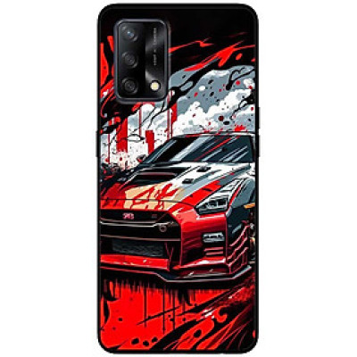 Ốp lưng cho Oppo A36 - A60 4G - A74 - A76 - A95 4G - A96 4G - Siêu Xe Đỏ - Hàng Chính Hãng