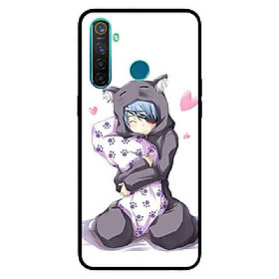 Ốp Lưng in cho Realme 5 Pro / Realme Q Mẫu Cô Gái Mèo - Hàng Chính Hãng
